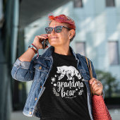 T-shirt Bear de grand-mère florale mignonne | Cadeau pour 