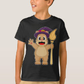 T-shirt Bear Halloween Witch (Devant)