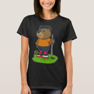 T-shirt Bear Hockey Hockey bâton Sport