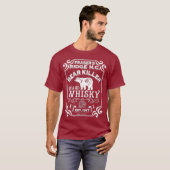 T-shirt Bear Killer Brand Whisky - Frasers Ridge Cadeau (Devant entier)