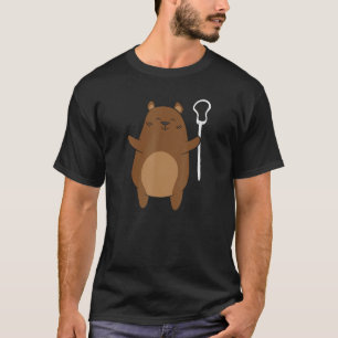T-shirt Bear Lacrosse Design Lax Papa