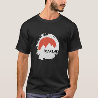 T-shirt Bear Lake Mounts Idaho Randonnée En Plein Air Retr