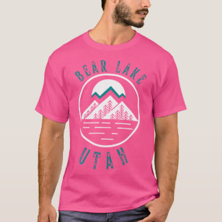 T-shirt Bear Lake Utah Mountain Ski Randonnée Bateau de pê