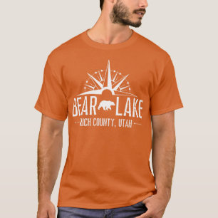 T-shirt Bear Lake Utah Mountain Ski Randonnée Bateau de pê