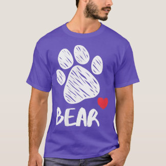 T-shirt Bear My Dog Bear I love My Dog Bear Puppy Love Dog