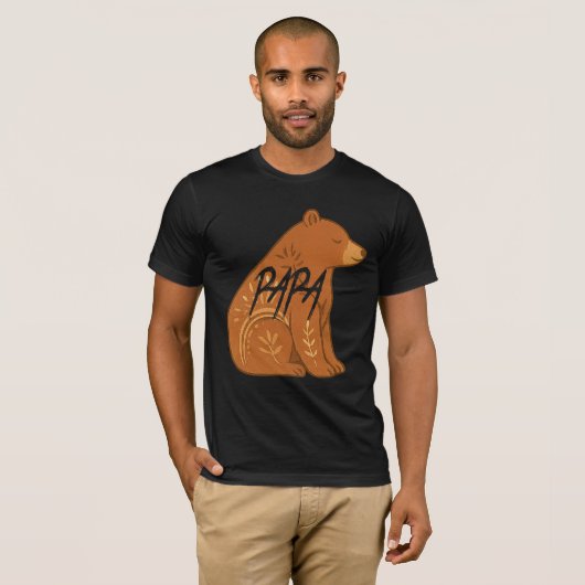 T-shirt Bear Papa T-Shirt, (Devant entier)