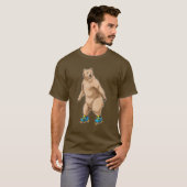 T-shirt Bear Patinage en ligne Patins en ligne (Devant entier)