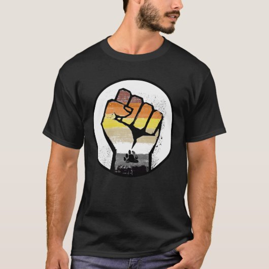 T-shirt Bear Pride Fist (Devant)