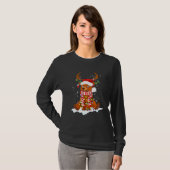 T-shirt Bear Reindeer Père Noël Noel Costume Danse Sur Nei (Devant entier)