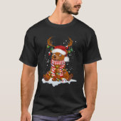 T-shirt Bear Reindeer Père Noël Noel Costume Danse Sur Nei (Devant)