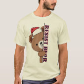T-shirt Bear Resist christmas (Devant)