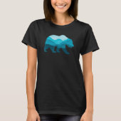 T-shirt Bear Silhouette Outdoor Landscape Wildlife Forest (Devant)