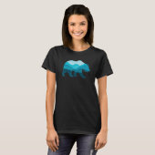 T-shirt Bear Silhouette Outdoor Landscape Wildlife Forest (Devant entier)