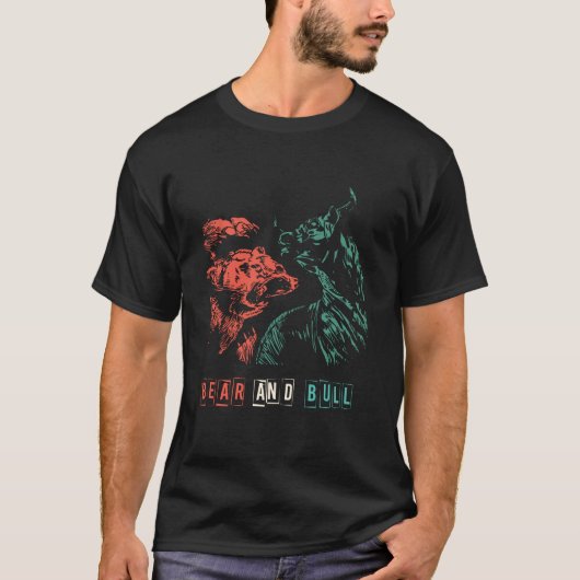 T-shirt Bear vs Bull Stock Market Pro Trader (Devant)