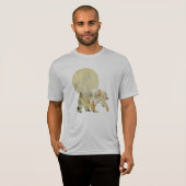 T-shirt Bear Walking in Woods Moon Peint Forêt Faune (Devant entier)