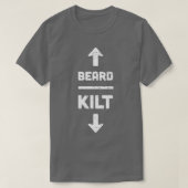 T-shirt Beard amp Kilt Scottish Design (Design devant)