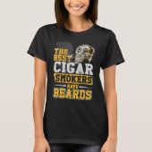 T-shirt Beard   Bearded Man Cigar The Best Cigar Smokers H (Devant)