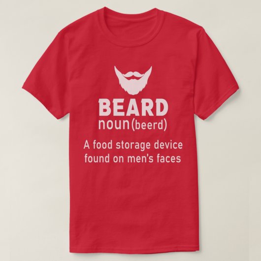 T-shirt Beard Définition un dispositif de stockage d'alime (Design devant)