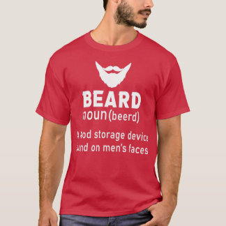 T-shirt Beard Définition un dispositif de stockage d'alime