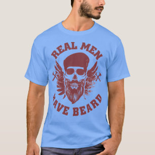 T-shirt Beard Real Men have Bebarbe beard design pour barb