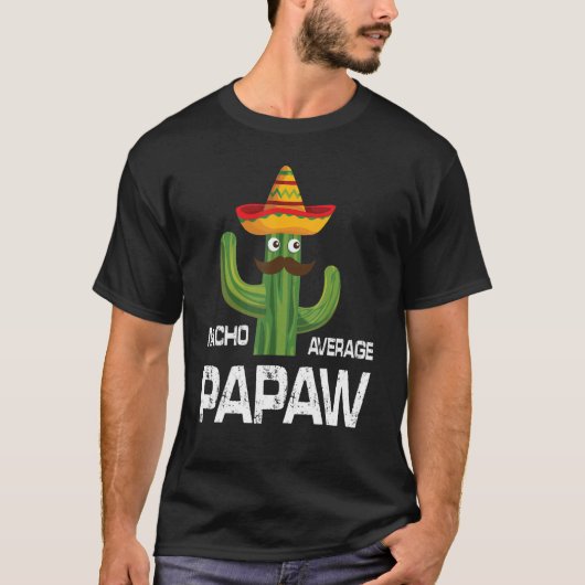 T-shirt Bearded Cactus Man Face Cinco De Mayo Nacho Averag (Devant)