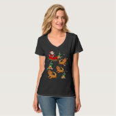 T-shirt Bearded Dragon  Christmas For Reptile (Devant entier)