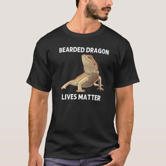 T-shirt Bearded Dragon For Men Women Lizard Herpetology (Devant)