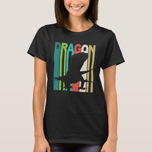 T-shirt Bearded Dragon Retro Vintage Design (Devant)