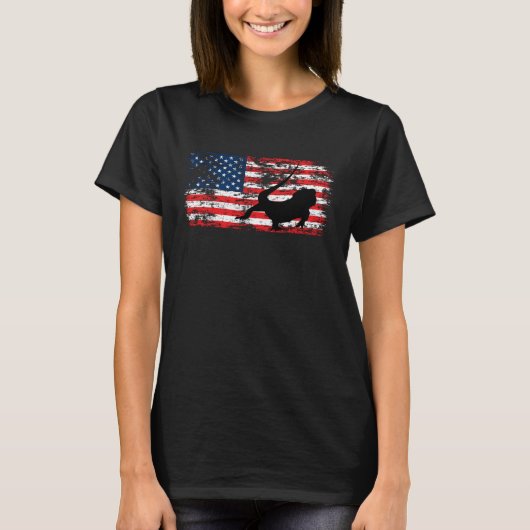T-shirt Bearded Dragon USA American Flag 4th of July Lizar (Devant)