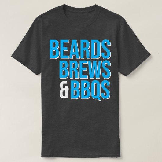 T-shirt Beards Brews BBQ (Design devant)