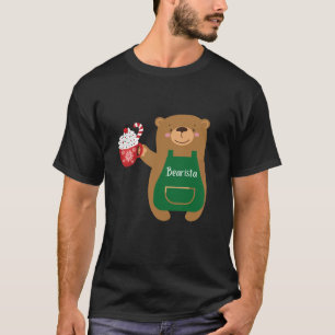 T-shirt Bearista Holiday Café Shop Bear Barista Café Bea