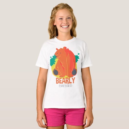 T-shirt Bearly Over It Bearly habillé (Devant entier)