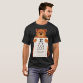 T-shirt Bears Baby Bear Holding Eye Chart Artistic Opticia (Devant entier)