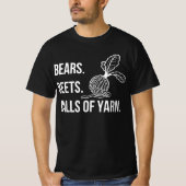 T-shirt Bears Beets Balls of Yarn - Tee Men (Devant)