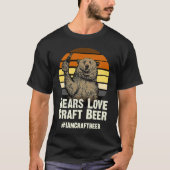 T-shirt Bears Love Craft Beer Camping Grizzly Pride (Devant)