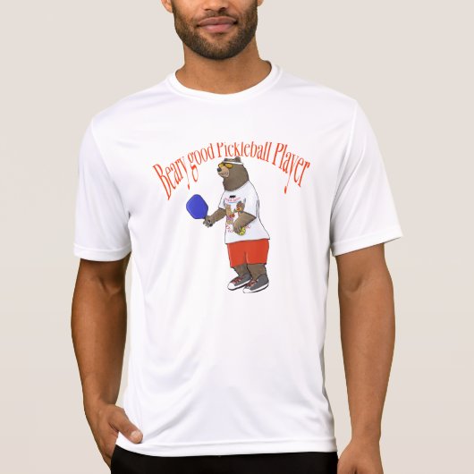 T-shirt Beary Good Pickleball Player (Devant)