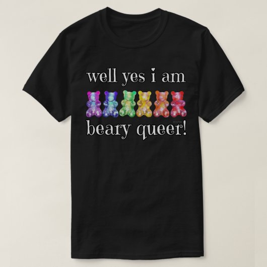 T-shirt Beary Queer (Design devant)