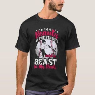 T-shirt Beast Beast dans mes Cleats Softball Player 1