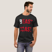 T-shirt "Beast Coast" (Voorkant volledig)