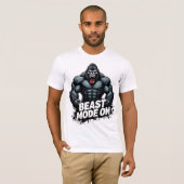 T-shirt Beast Mode On – Power Unleashed Gym Tee (Devant entier)