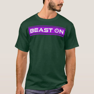T-shirt Beast On Purple Gym Fitness Fitness Gym Gym Dit Mo