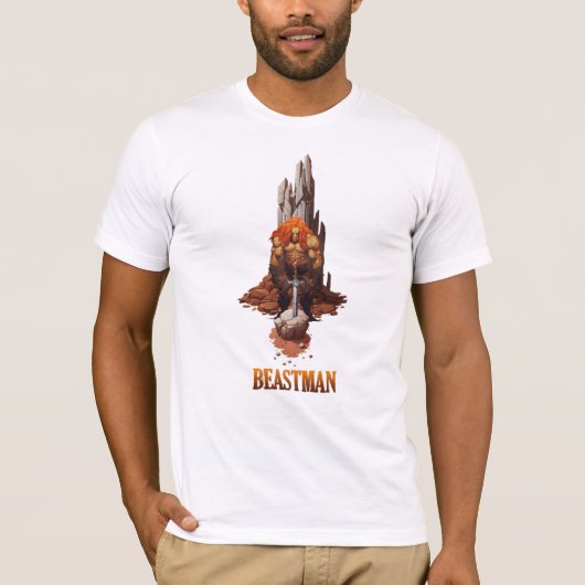 T-shirt Beastman et son épée (Devant)