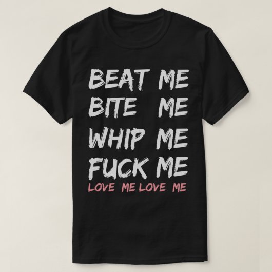 T-shirt Beat me bite me whip me Joan Jett     (Design devant)