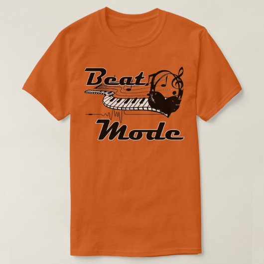 T-shirt Beat Mode Music Lover Producer DJ Design  (Design devant)