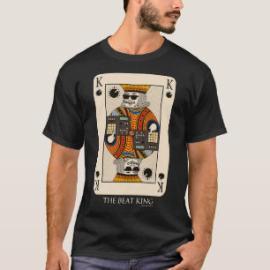 T-shirt Beatmaker King Card pour producteur de musique et