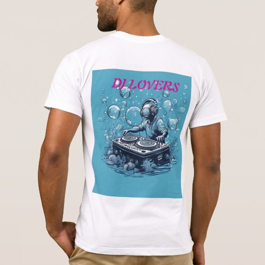T-shirt 🎧 Beatmaster Quantum : Le DJ de Fréquen Entangled (Dos)