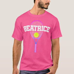 T-shirt Béatrice Fille Nom Tennis Joueur Bal Et Raquet S