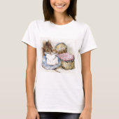 T-shirt Beatrix Potter, Hunca Munca, Mère Souris, Custom (Devant)