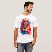 T-shirt Beats & Barks - Musique de Cocker Spaniel (Devant entier)