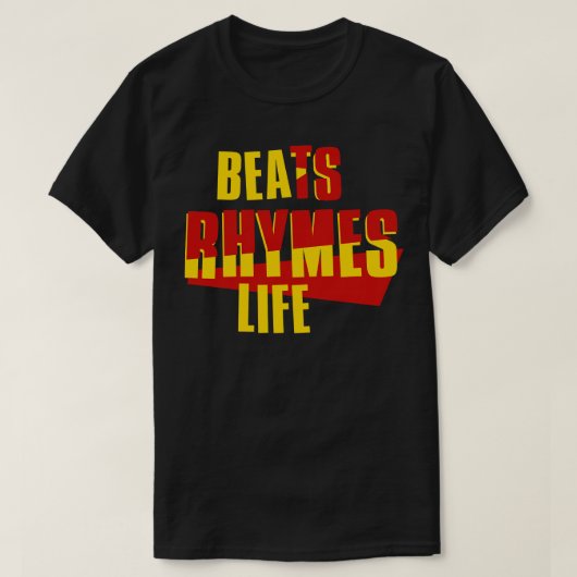 T-shirt Beats Rhymes Life (Design devant)